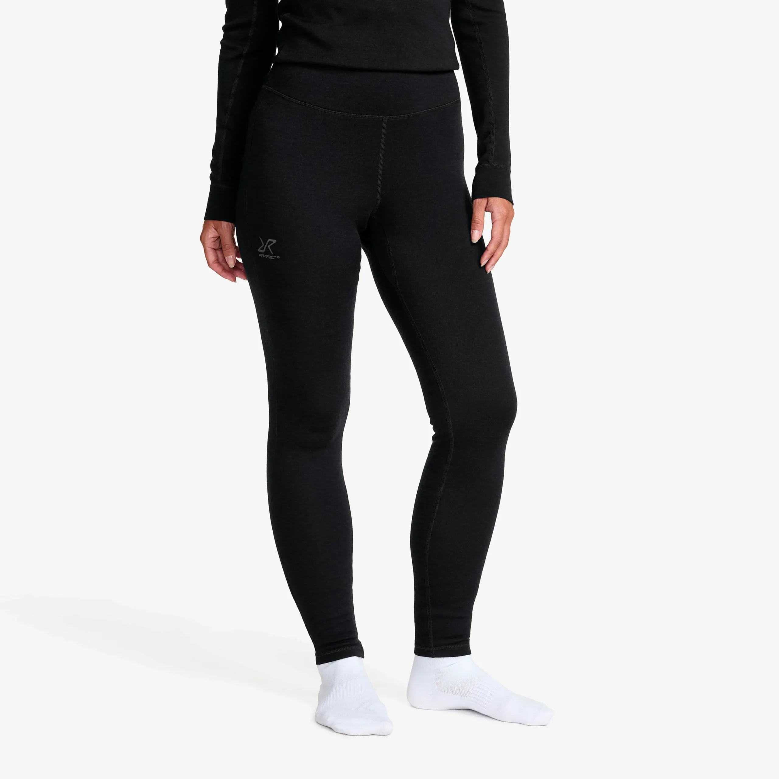 Route Merino Warm Base Layer Pants Damen Black
