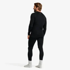Route Merino Warm Base Layer Top Herren Black