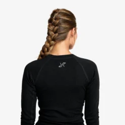 Route Merino Warm Base Layer Top Damen Black