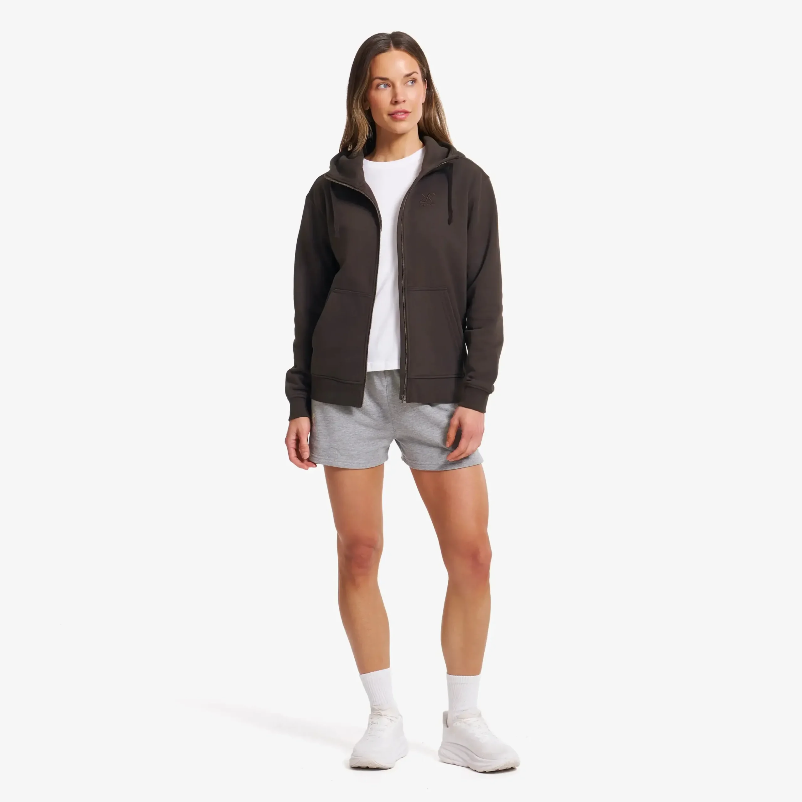 RVRC Full-zip Hoodie Damen Espresso