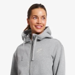 RVRC Full-zip Hoodie Damen Grey Melange