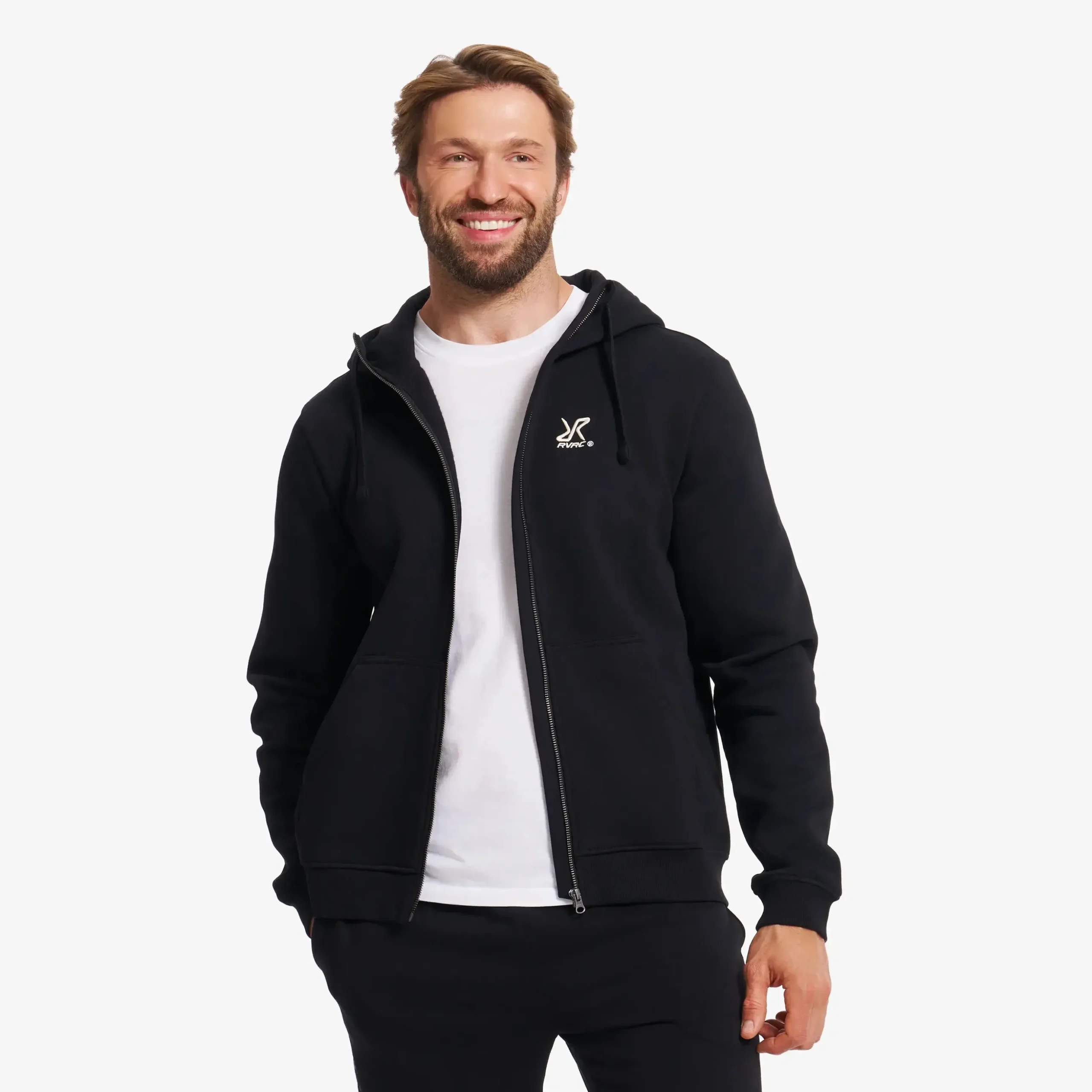 RVRC Full-zip Hoodie Herren Black