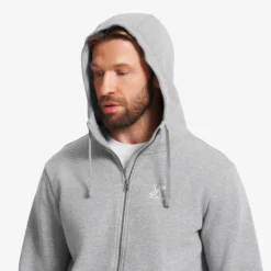RVRC Full-zip Hoodie Herren Grey Melange