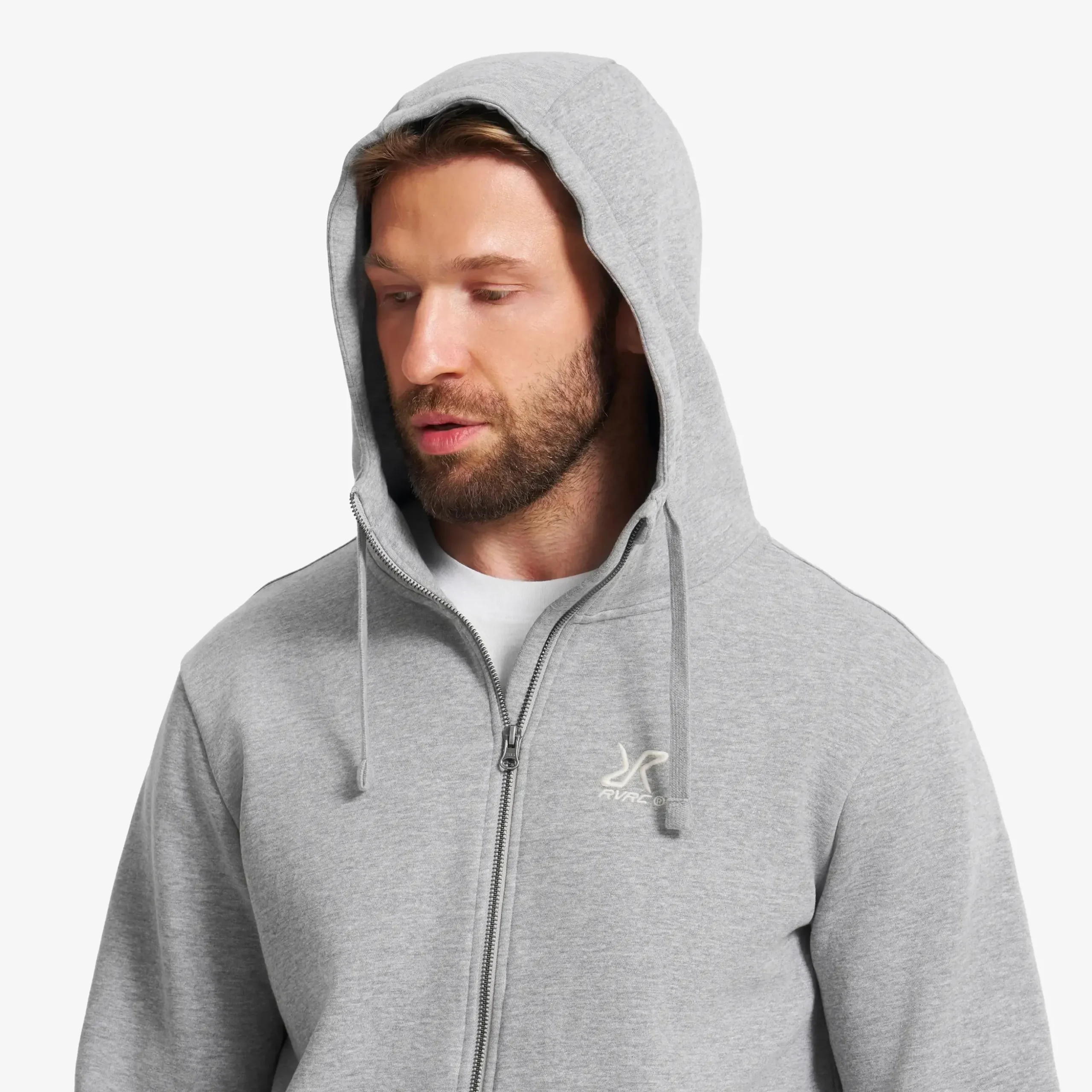 RVRC Full-zip Hoodie Herren Grey Melange