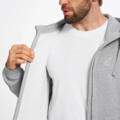 RVRC Full-zip Hoodie Herren Grey Melange
