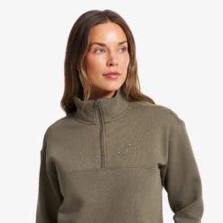 RVRC Half-zip Sweater Damen Morel