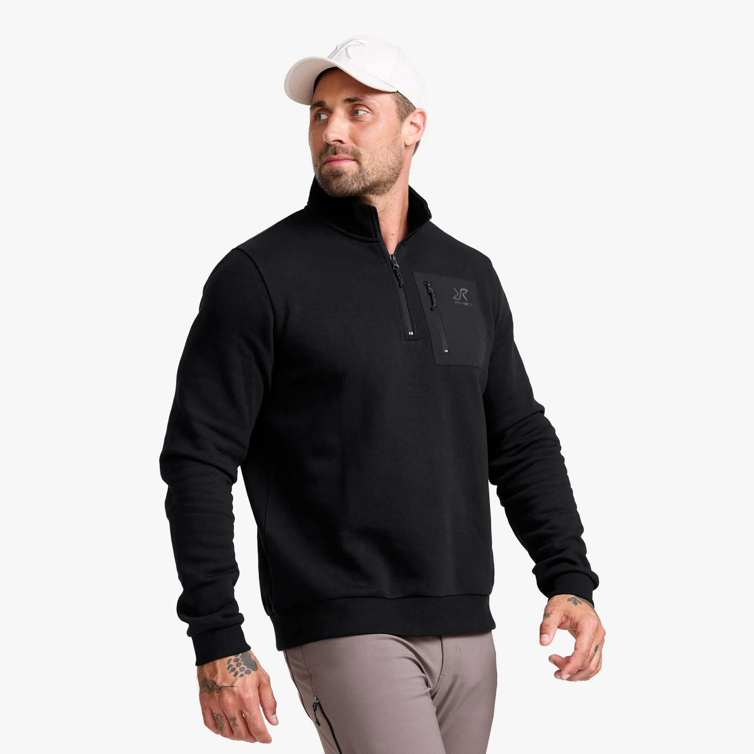 RVRC Half-zip Sweater Herren Black