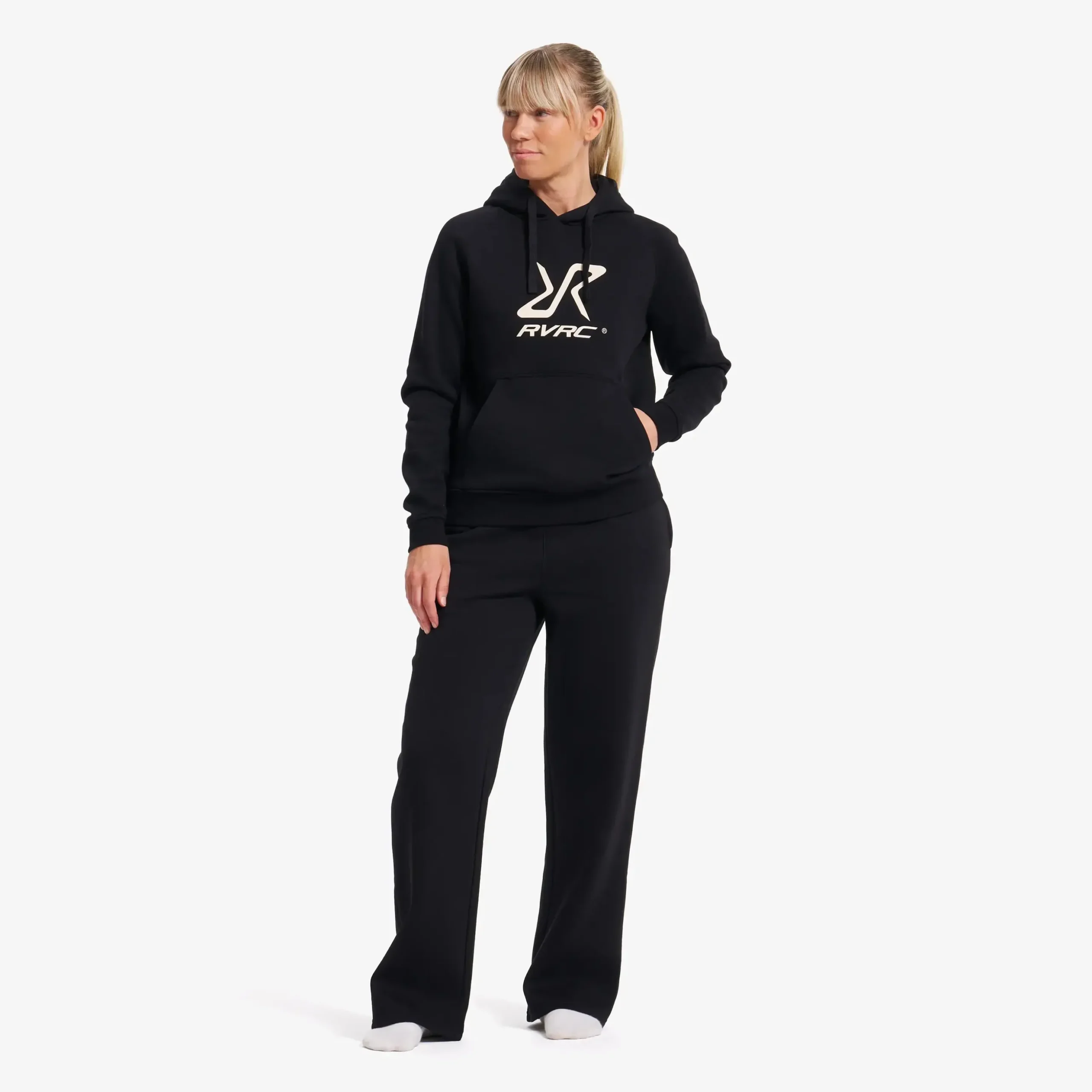 RVRC Hoodie Damen Black/Oatmeal