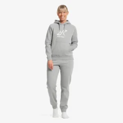 RVRC Hoodie Damen Grey Melange/Oatmeal