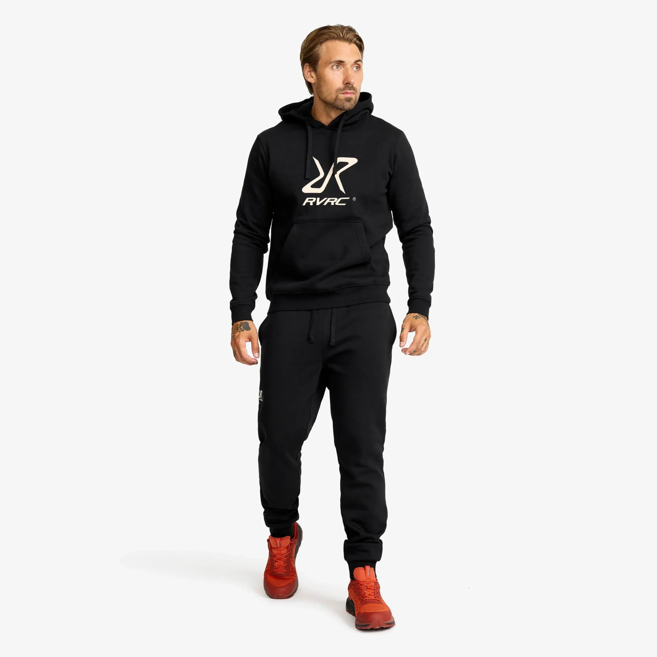 RVRC Hoodie Herren Black/Oatmeal