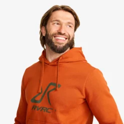 RVRC Hoodie Herren Terracotta Brown/Forest Night