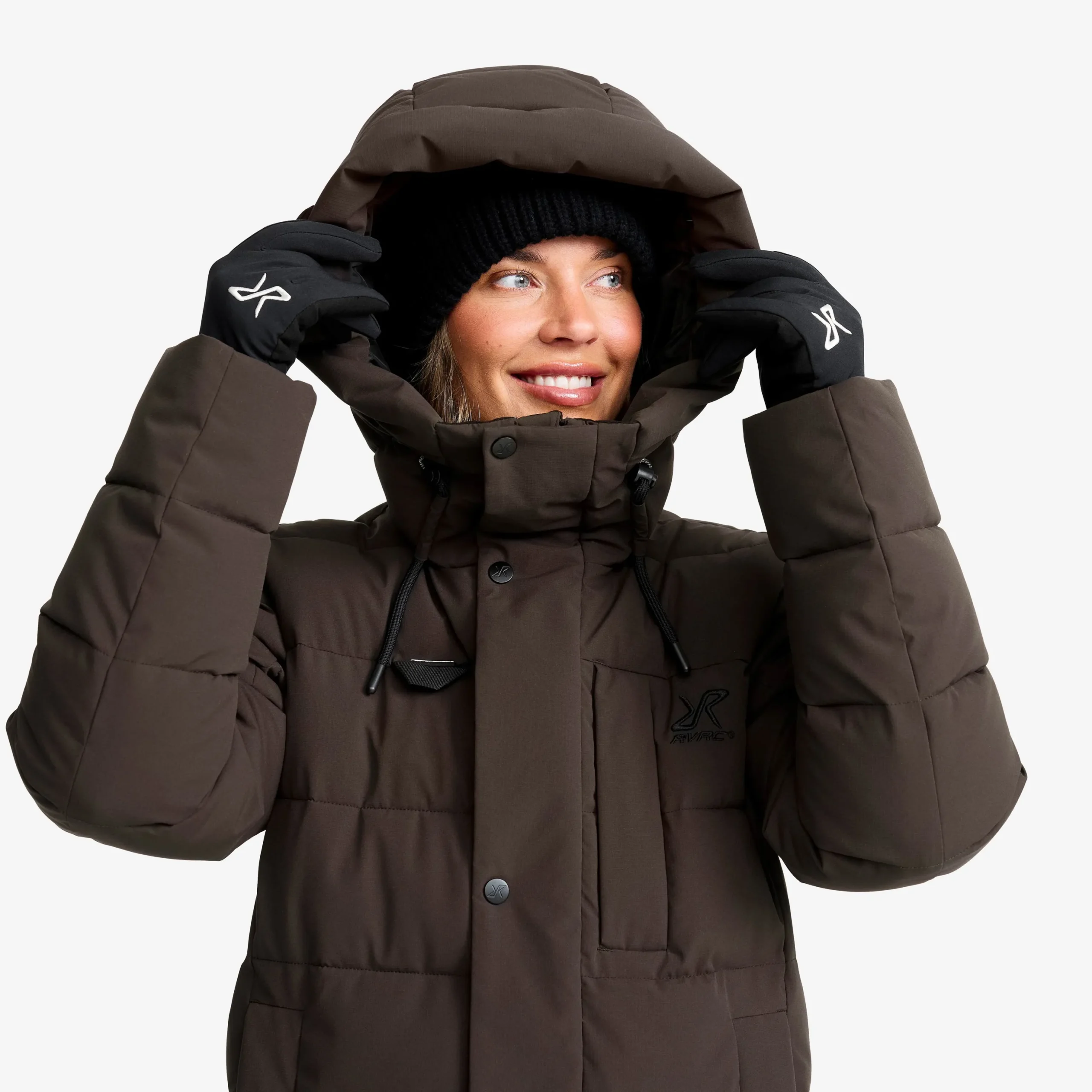 Scenic Insulated Long Parka Damen Espresso