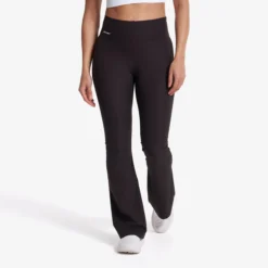 Shape Ribbed Flare Leggings Damen Espresso