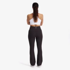 Shape Ribbed Flare Leggings Damen Espresso