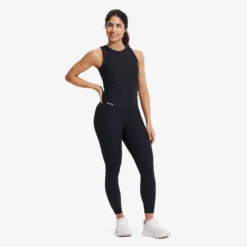 Shape Ribbed Leggings Damen Black