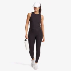 Shape Ribbed Leggings Damen Espresso
