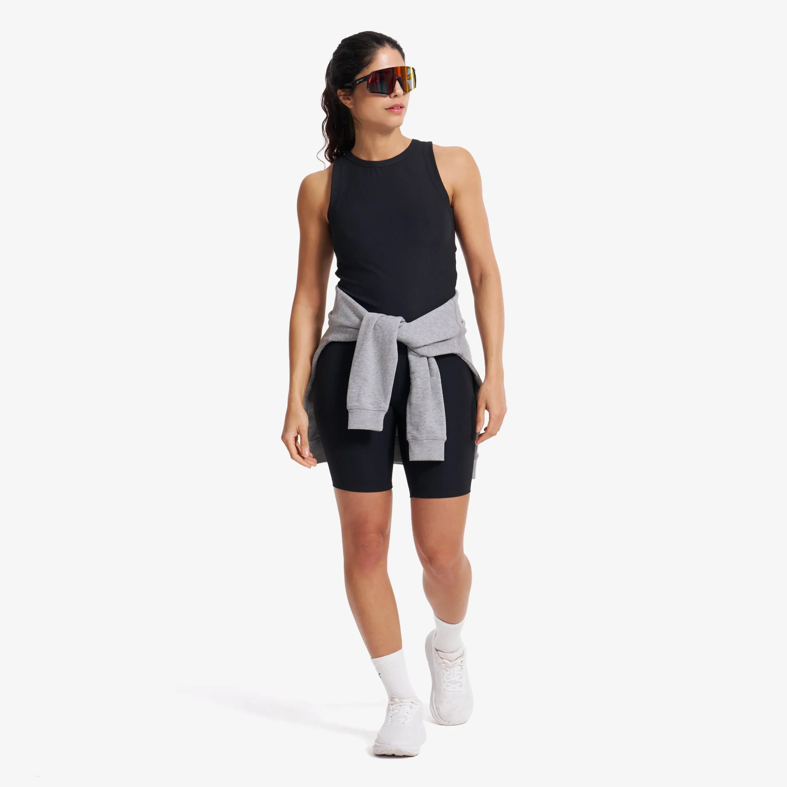 Shape Ribbed Tank Top Damen Black