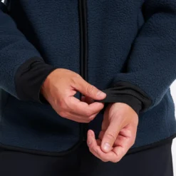 Sherpa Full-zip Fleece Jacket Herren Deep Navy
