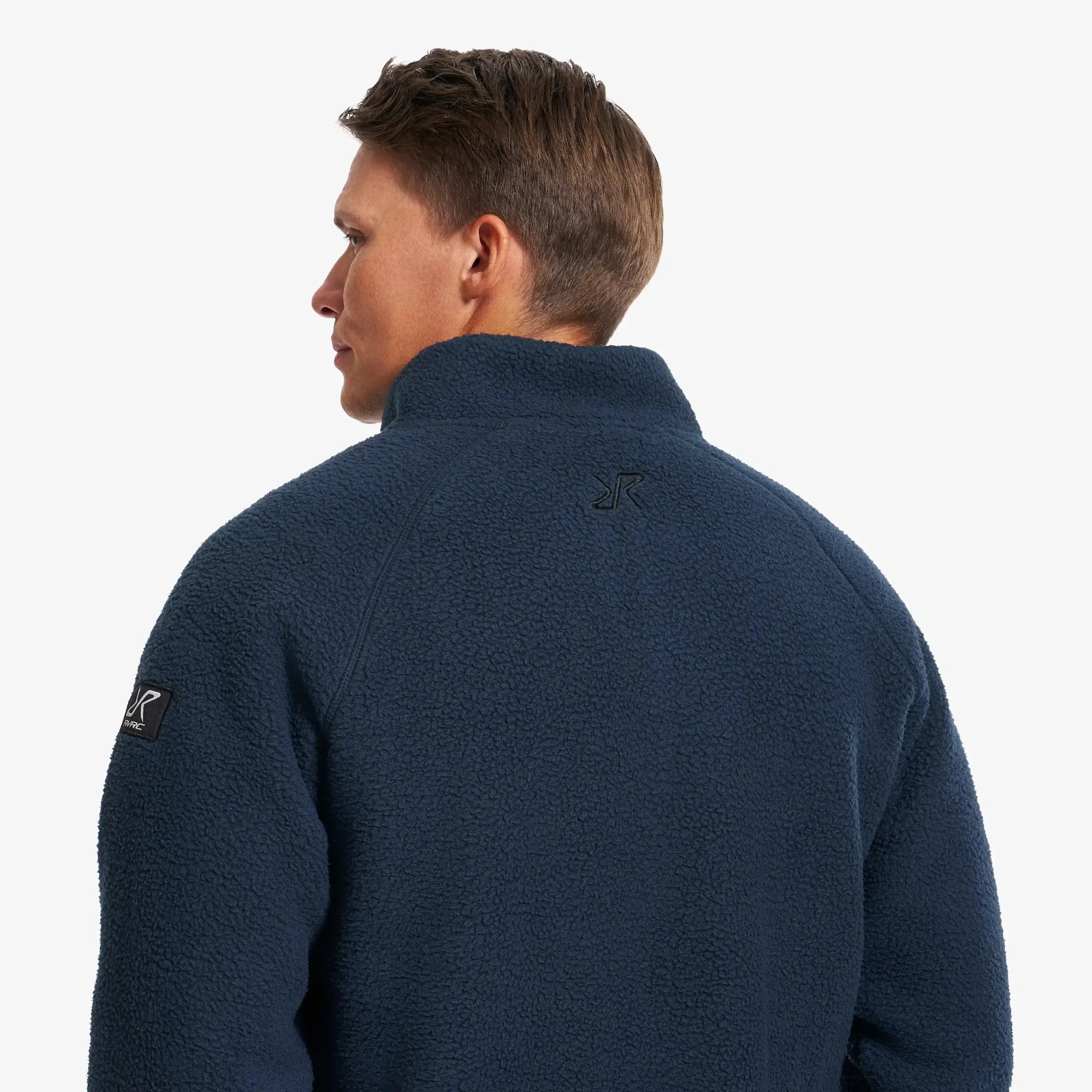 Sherpa Full-zip Fleece Jacket Herren Deep Navy