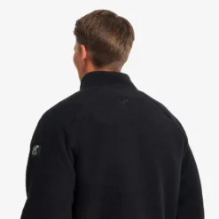 Sherpa Full-zip Fleece Jacket Herren Black