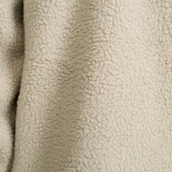 Sherpa Hoodie Damen Beige Khaki