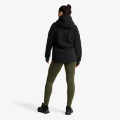Sherpa Hoodie Damen Caviar