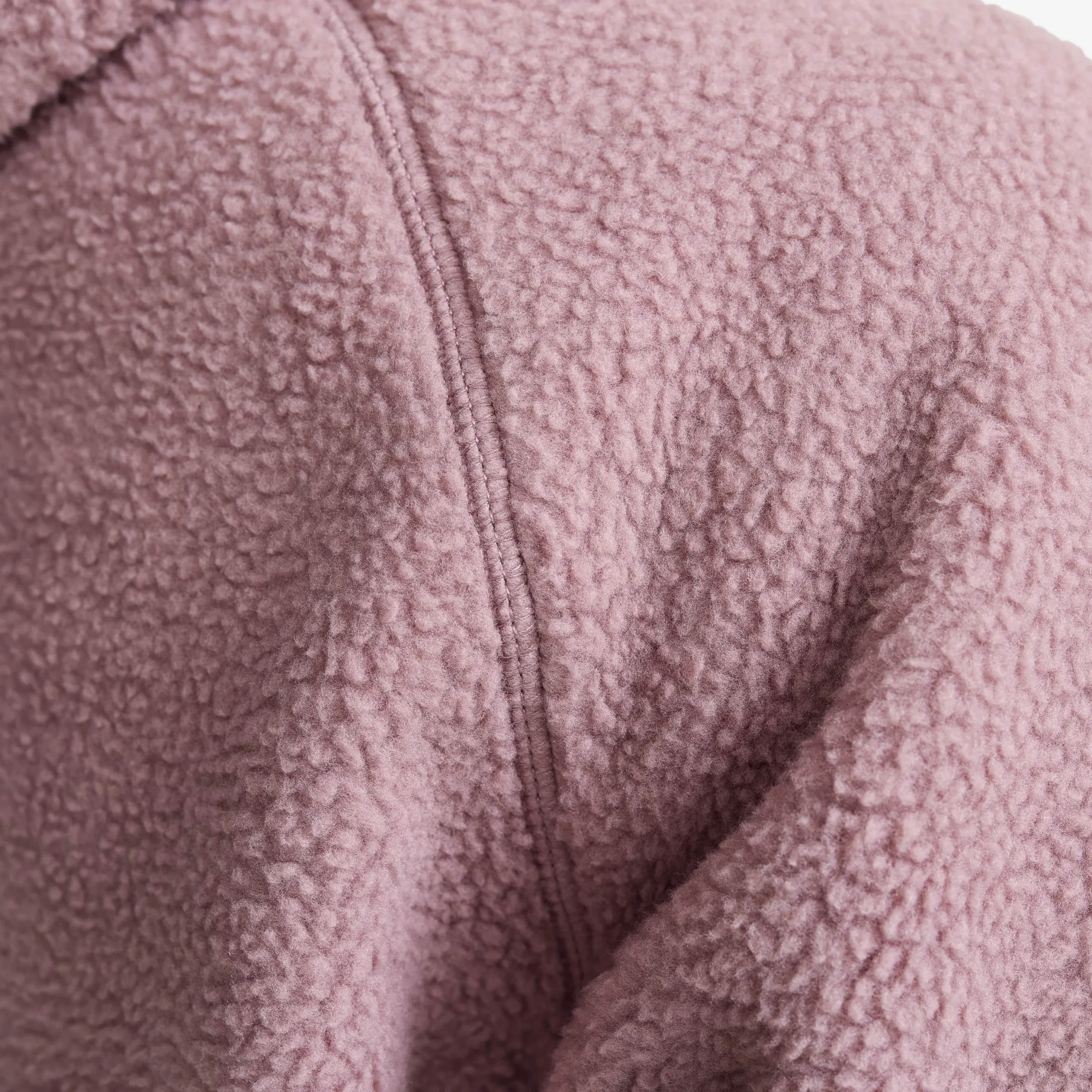 Sherpa Hoodie Damen Dusty Mauve