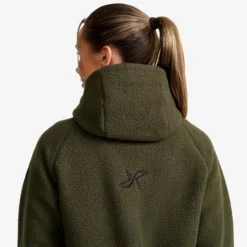 Sherpa Hoodie Damen Forest Night