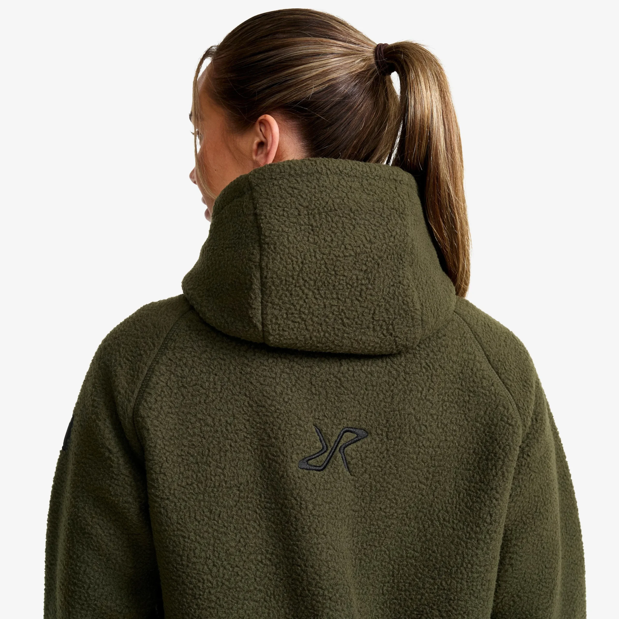Sherpa Hoodie Damen Forest Night