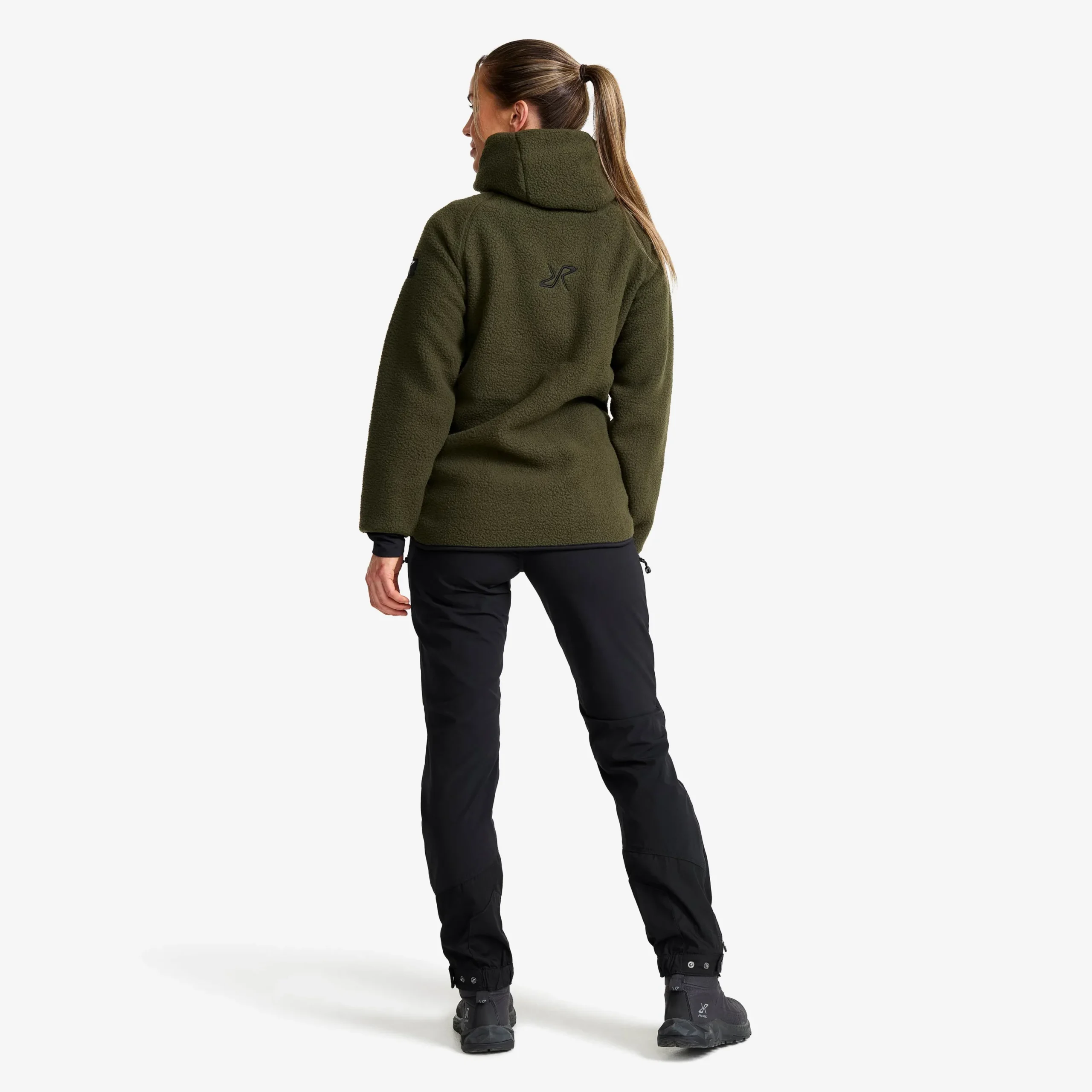 Sherpa Hoodie Damen Forest Night