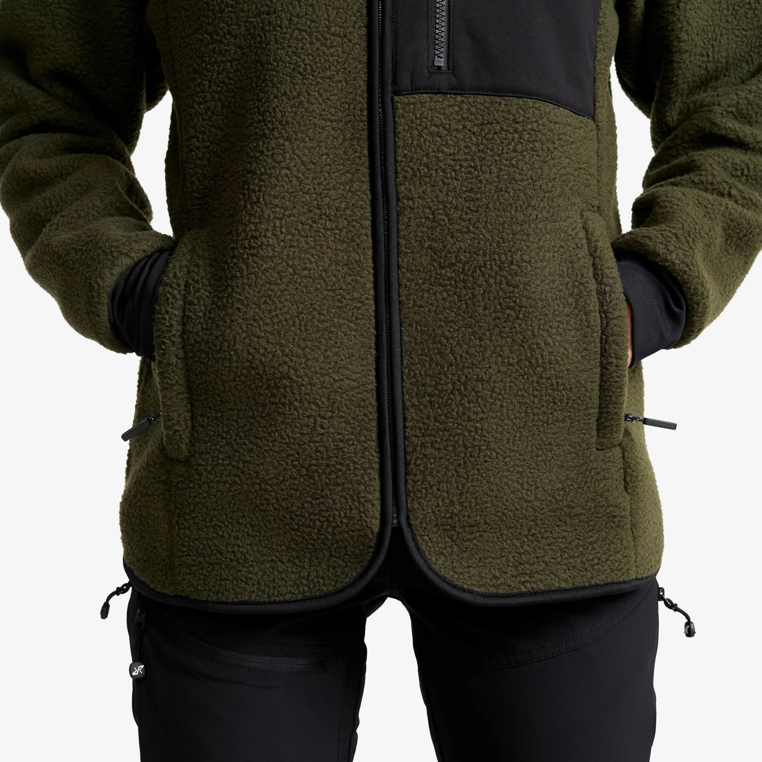 Sherpa Hoodie Damen Forest Night