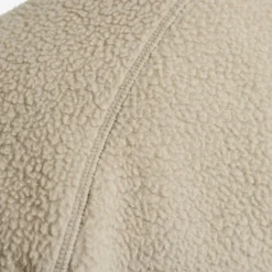 Sherpa Hoodie Herren Beige Khaki