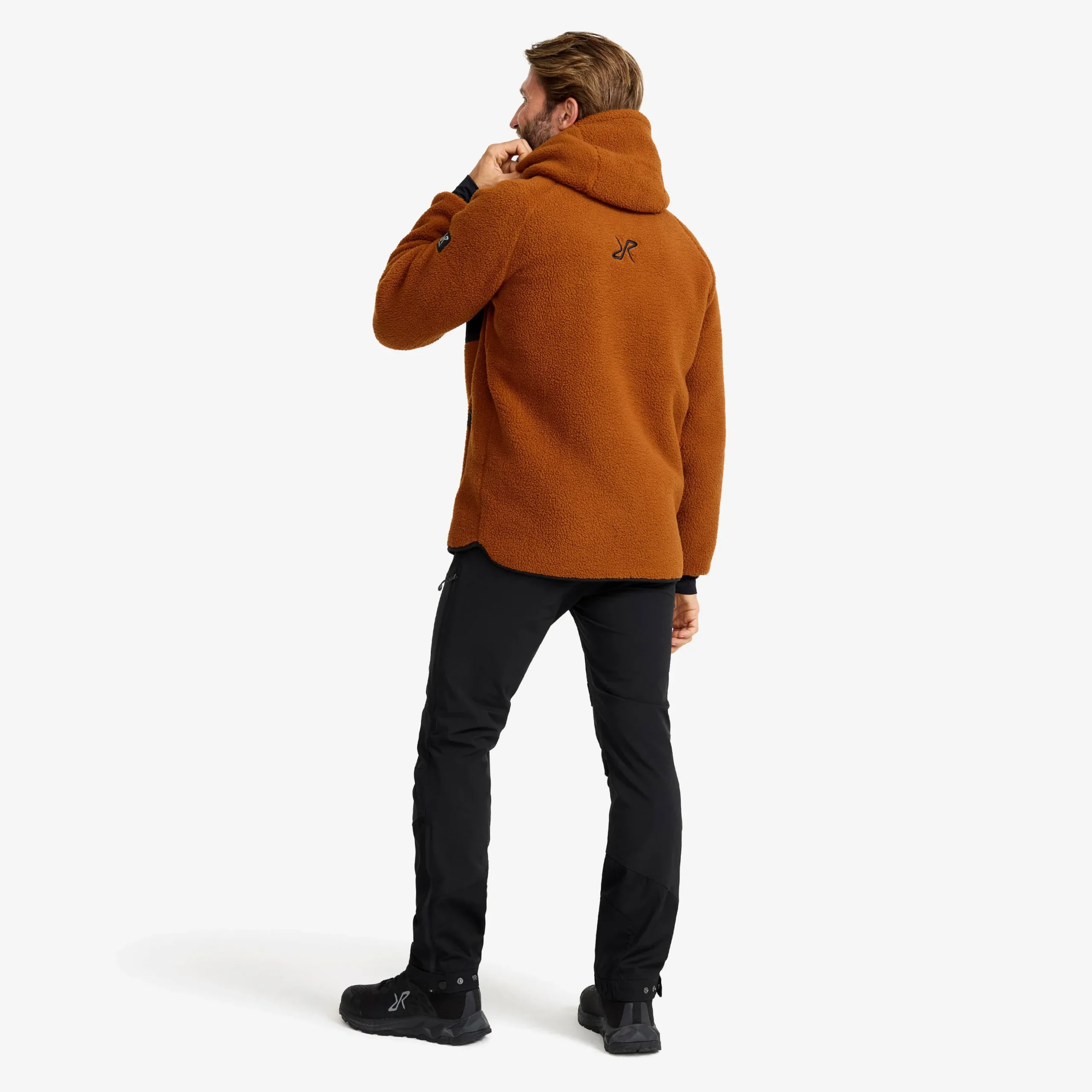 Sherpa Hoodie Herren Caramel Café