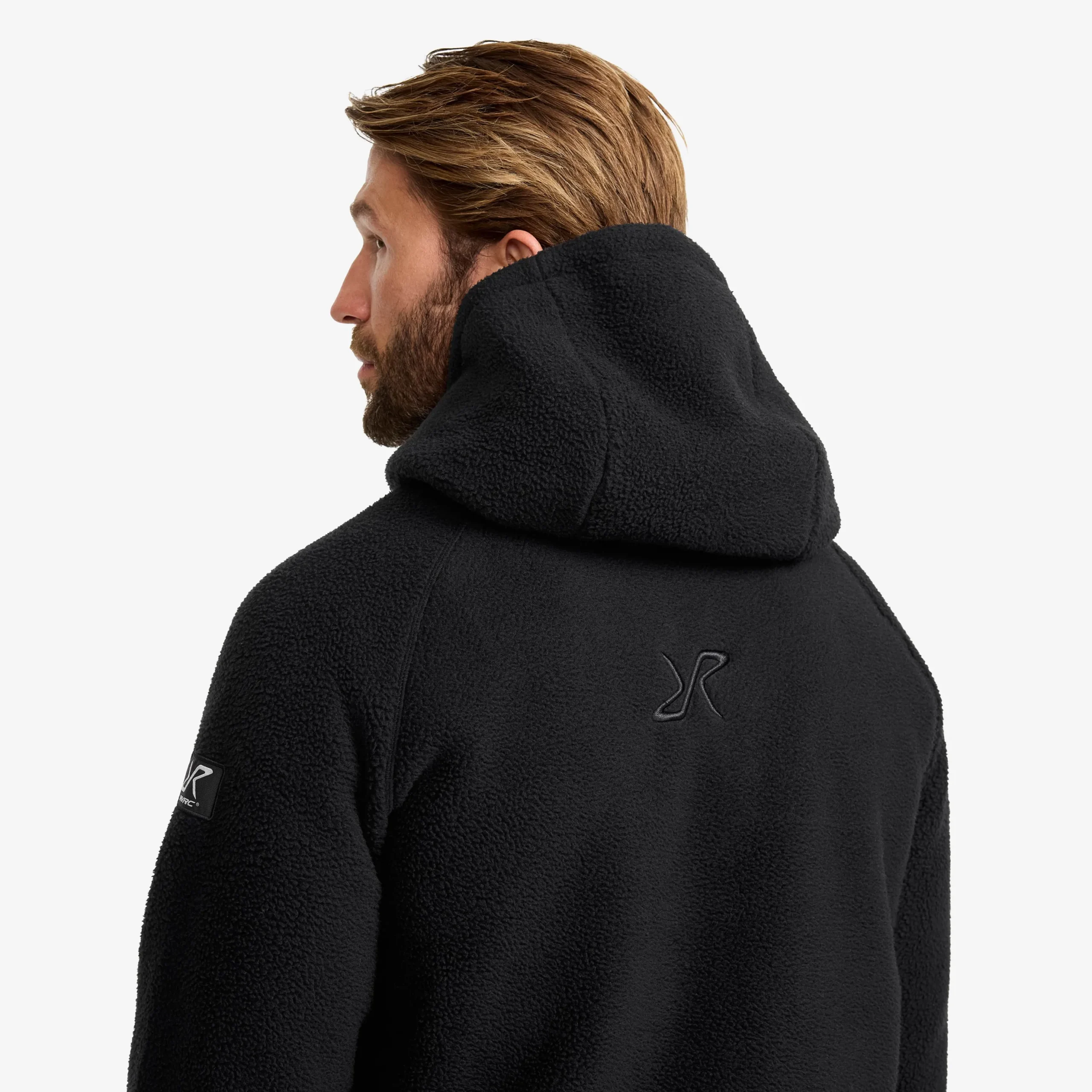 Sherpa Hoodie Herren Caviar