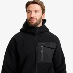 Sherpa Hoodie Herren Caviar