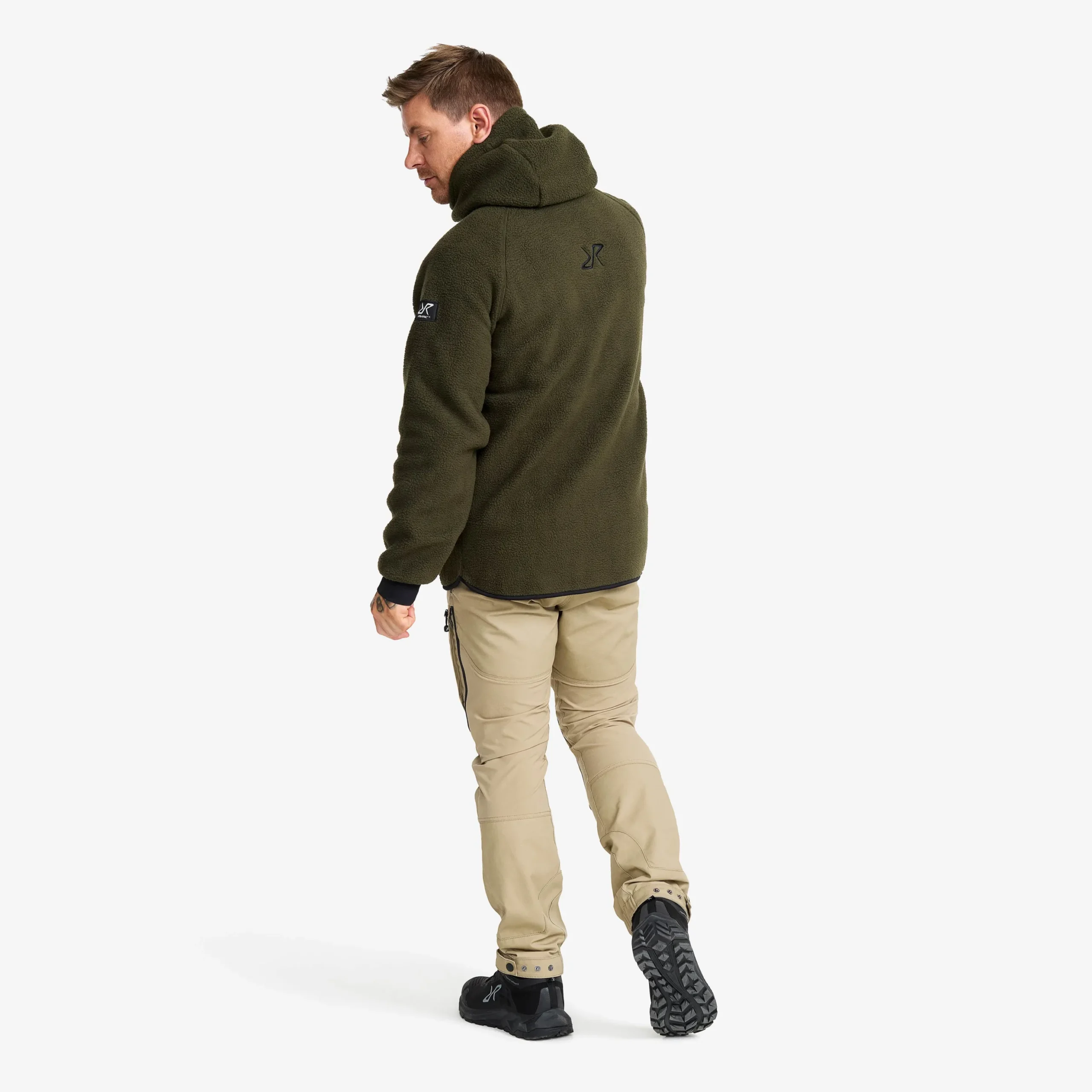 Sherpa Hoodie Herren Forest Night