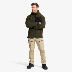 Sherpa Hoodie Herren Forest Night