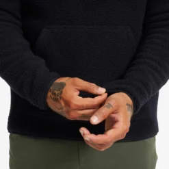 Sherpa Light Hooded Fleece Herren Black