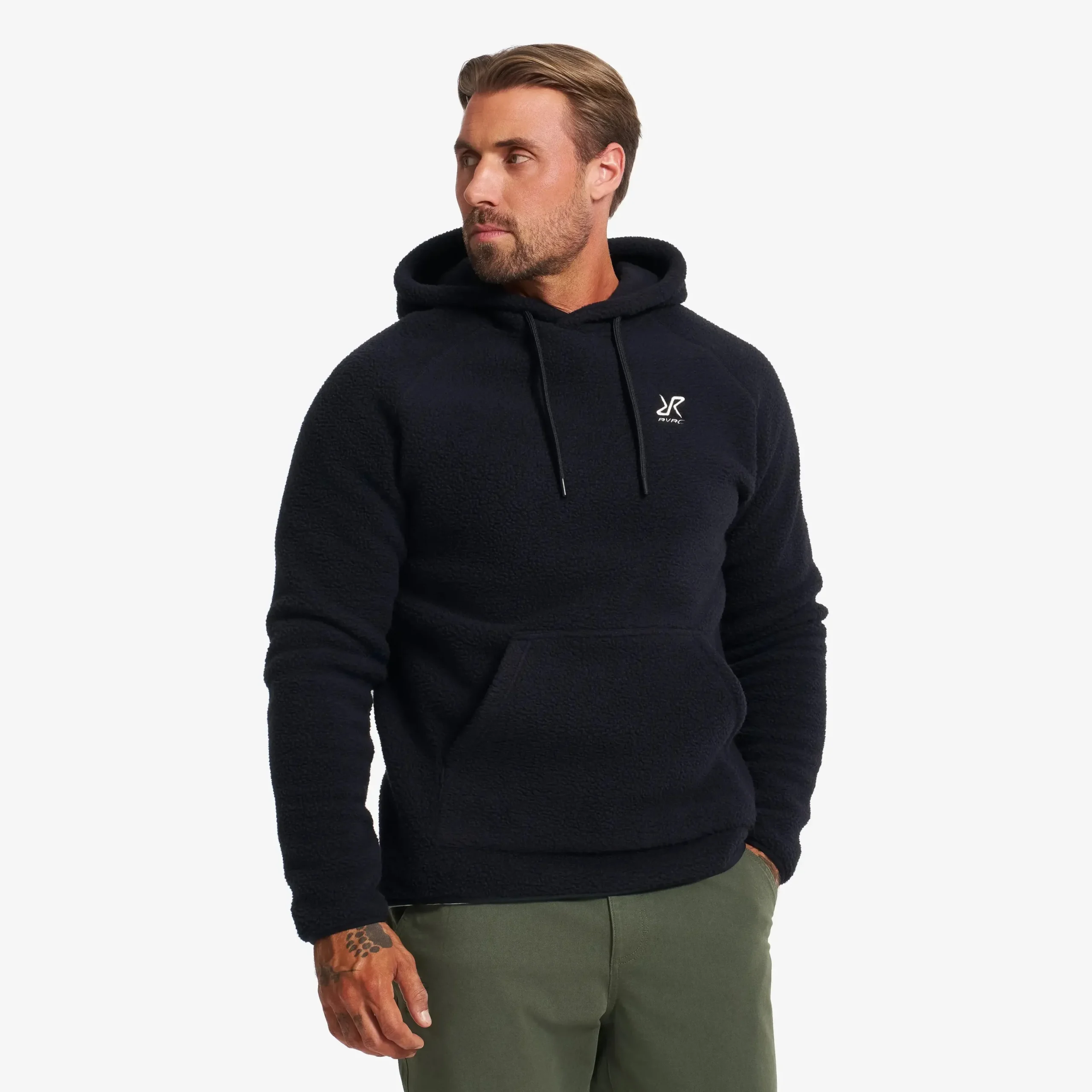 Sherpa Light Hooded Fleece Herren Black