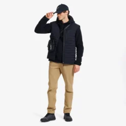 Sherpa Light Hooded Fleece Herren Black