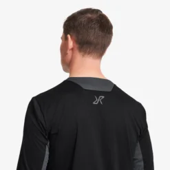 Shred Long-sleeved MTB Jersey Herren Black/Turbulence Blue