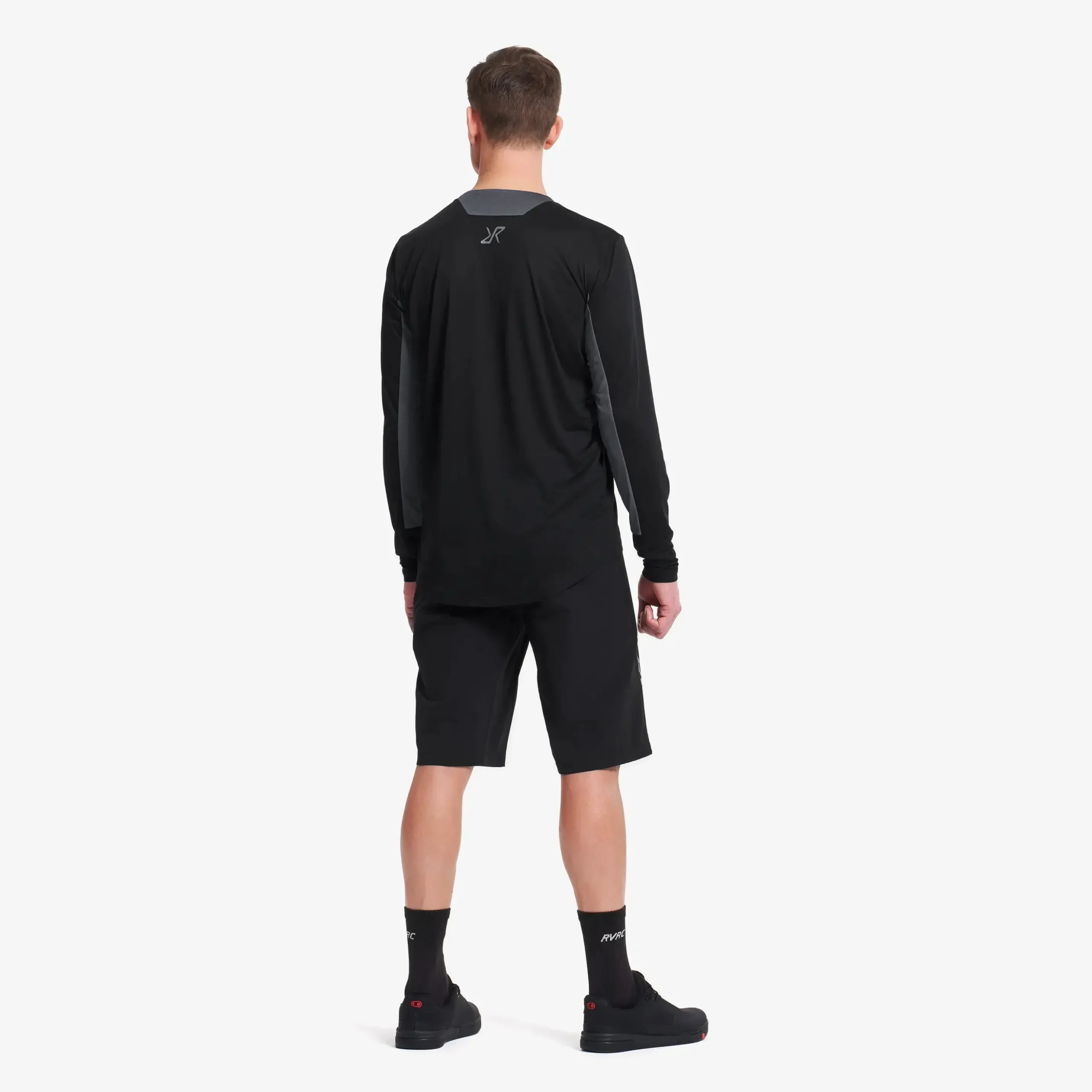 Shred Long-sleeved MTB Jersey Herren Black/Turbulence Blue