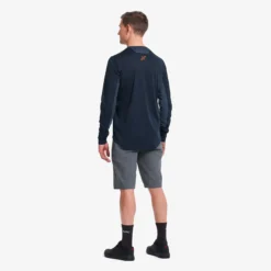 Shred Long-sleeved MTB Jersey Herren Deep Navy/Insignia Blue