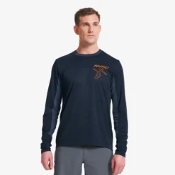 Shred Long-sleeved MTB Jersey Herren Deep Navy/Insignia Blue