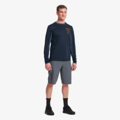 Shred Long-sleeved MTB Jersey Herren Deep Navy/Insignia Blue
