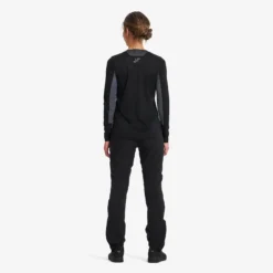 Shred Long-sleeved MTB Jersey Damen Black/Turbulence Blue