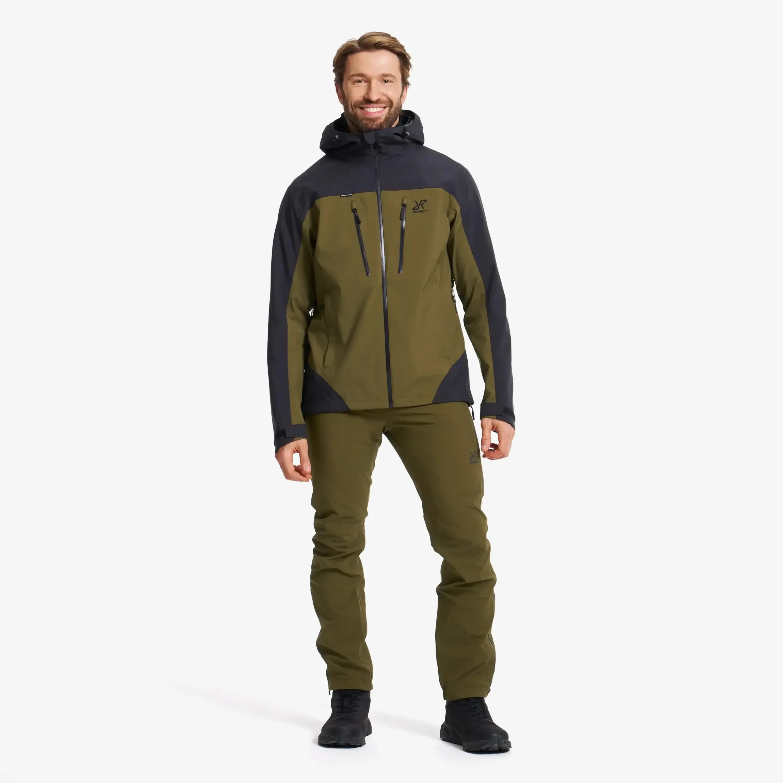 Silence Proshell 3L Jacket Herren Dark Olive/Moonless Night