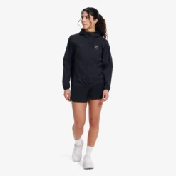 Speed Hooded Windbreaker Damen Black