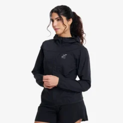 Speed Hooded Windbreaker Damen Black
