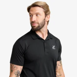 Stream Polo Shirt Herren Black